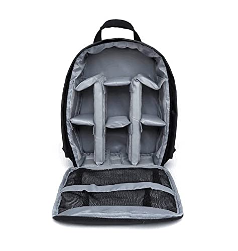WINVIN Waterproof SLR/DSLR Camera Backpack Shoulder Bag Travel Case for Canon Nikon Sony Digital Lens (Grey) Gray