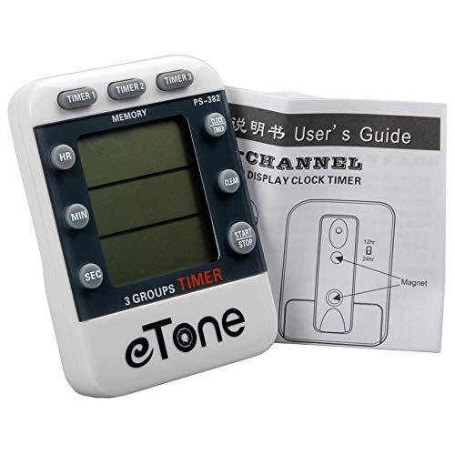 eTone 3 Channel Timer Counter Darkroom Developing Countdown Clock Processing Equipment Film Camera Accessories