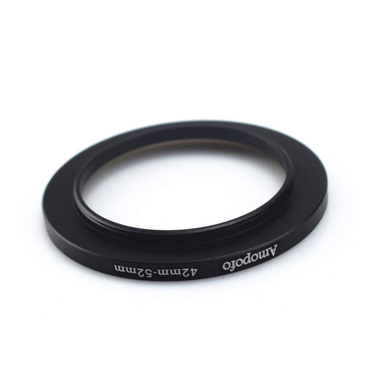 42mm to 52mm Camera Filters Ring Compatible All 42mm Camera Lenses or 52mm UV CPL Filter Accessory,42-52mm Camera Step-Up Ring 42 to 52mm Step Up Ring Adapter