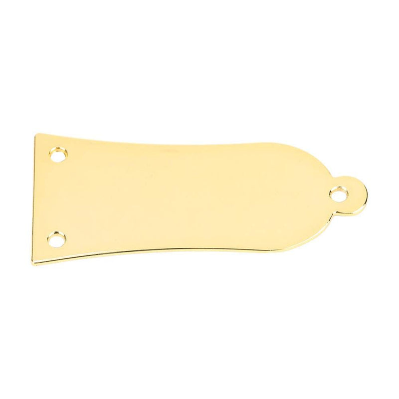 Vbest life 3 Ply Metal Guitar Truss Rod Cover Plate Including Screws 3 Holes Guitar Bass Accessory Replacement(Gold)