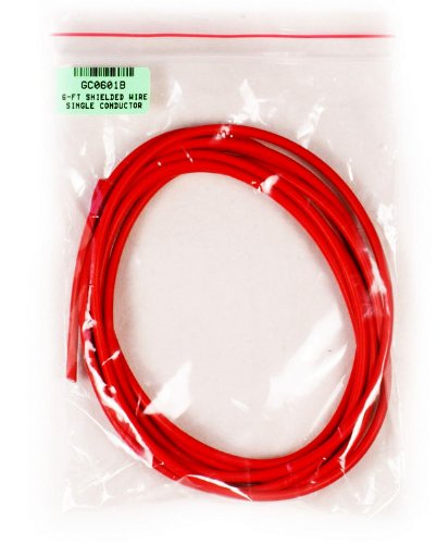 Set of 3 6-foot Shielded Guitar Circuit Wire Single Conductor - Red,yellow & Black