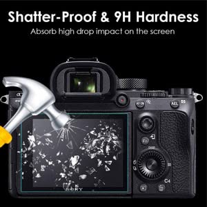 Screen Protector a7iv a7m4, Tempered Glass Screen Protector for Sony Alpha A7 IV A7M4 A74 Digital Camera