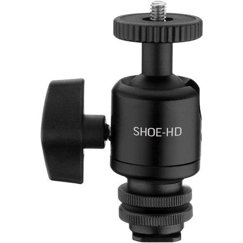 Elvid Heavy Duty Camera Shoe Mount Adapter with Ball Head for Monitors