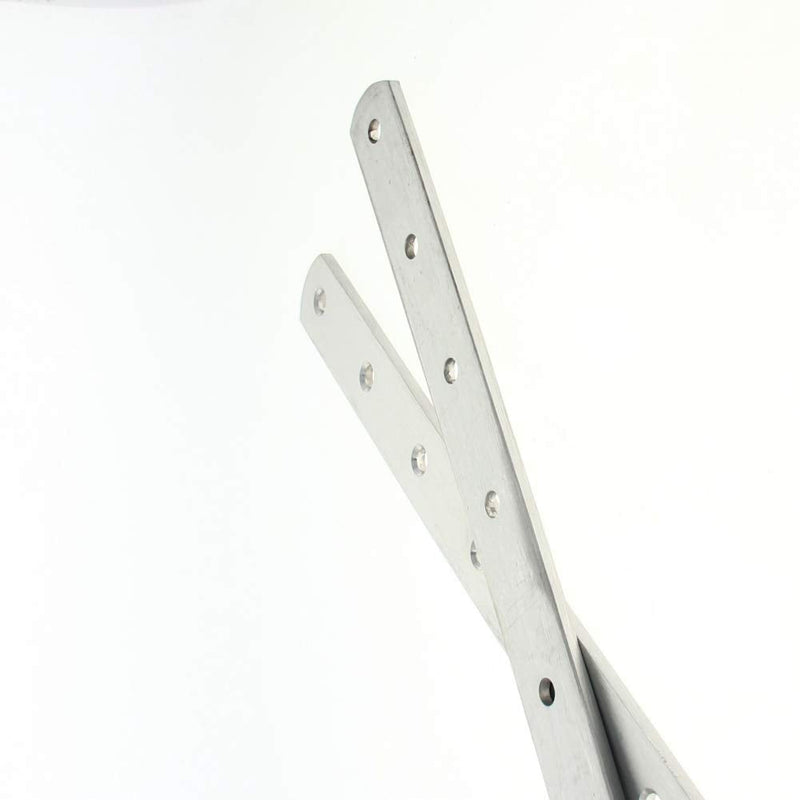 Bettomshin 2 PCS Flat Fixed Straight Bracket Repair Board 11.81" x 0.98"Brushed Stainless Steel Surface Connection Angle Bracket Gusset Plate