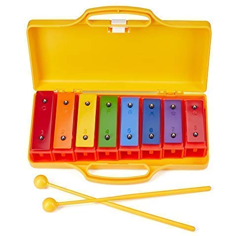 Silverstar Professional Xylophone Glockenspiel 8NOTE Xylophone for kids musical instrument percussion instruments xylophone instrument chime bar Yellow case