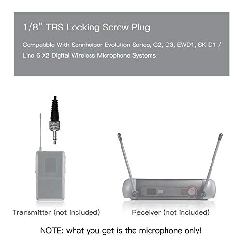 Pro Condenser Lavalier Lapel Microphone JK MIC-J 017 Compatible with Sennheiser Wireless Transmitter - Noise Cancelling Mic