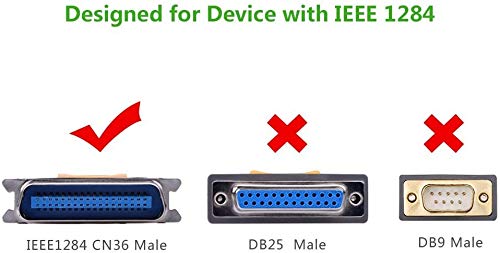 UGREEN USB to Parallel Port IEEE1284 CN36 Printer Cable Adapter 10FT