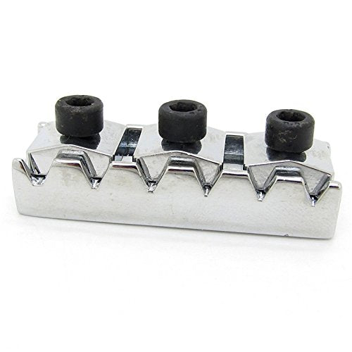 Chrome 42mm Electric Guitar Locking Nut for Floyd Rose Tremolo Bridge Black