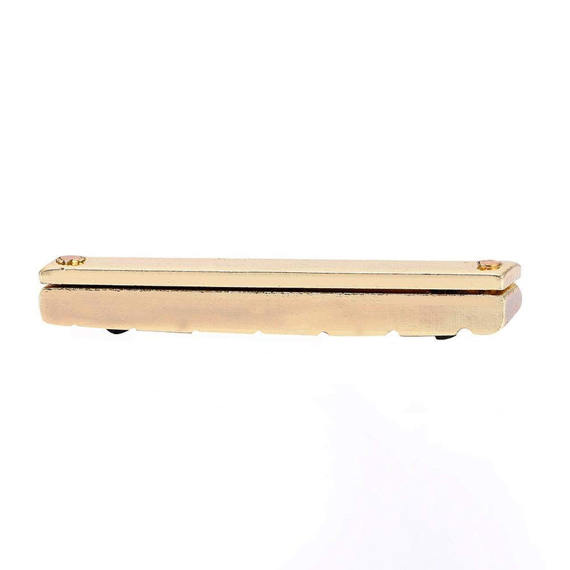 Dilwe 7 Strings Guitar Bridge Nut, Adjustable Brass Bridge Nut for 7 String Multiscale Electric Guitars Replacement Accessory (Golden)