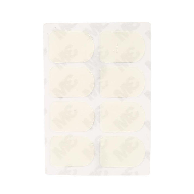 Dilwe Mouthpiece Patches, Mouthpiece Pad Patch Cushion for Soprano Alto Tenor Saxophone Sax Clarinet (Small Oval 0.3mm White)