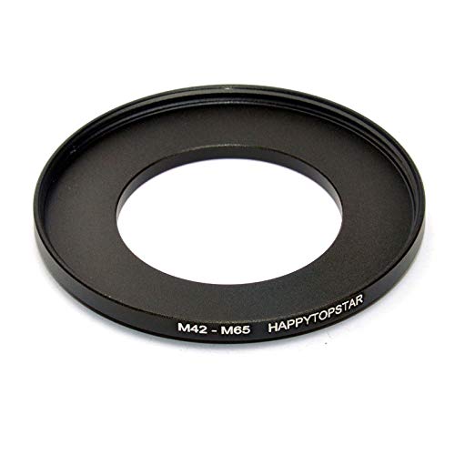 Metal M42 to M65 Male to Female 42mm to 65mm M42-M65 Step-Up Coupling Ring Adapter for Lens Filter