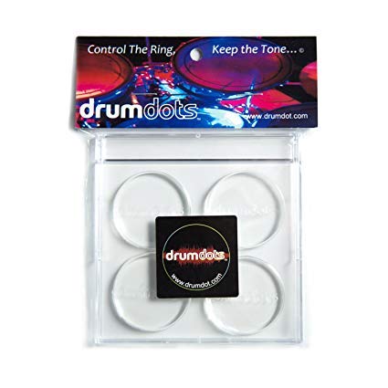 Drumdots - Drum Dampening Control that Reduces the Over-Ring Without Changing the Tone of your Drum (1 6Pack, 1 4Pack)