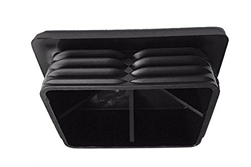 (Pack 1) 4" x 3" Rectangular Cap Plug (6-8 Ga Steel (Fits 3.60"-3.67" L- 2.60"-2.67" W ID) | Heavy Duty Lamp Post - FENSING Pole Insert. Fitness Equipment End Cap.