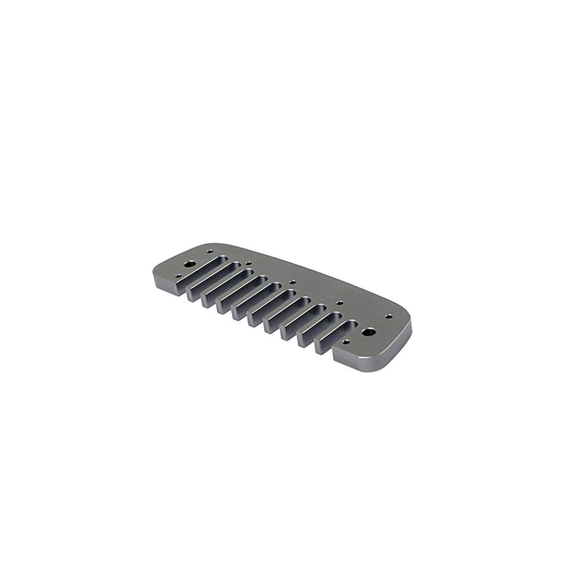 Alnicov Aluminum Alloy 10 Holes Comb Harmonica Part for Hohner Marine Band Crossover and Deluxe Gray