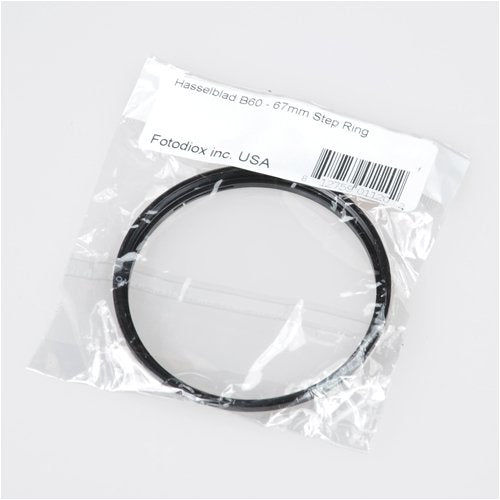Fotodiox Bayonet 60 B60-67mm Step Up Filter Adapter Ring for Hasselblad, Anodized Black Metal Filter Adapter Ring 60-67mm