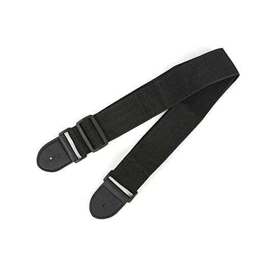 Black Guitar Nylon Strap Acoustic Electric Bass Accessories for Kids and Adult Guitarist