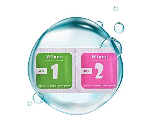 First choose 100pcs(50set) Dry Wet Cleaning Wipes Paper Dust Removal Papers LCD Screens for Tempered Glass Camera Lens, 6.0 x 6.0cm