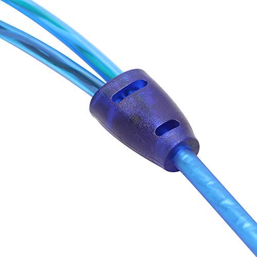 [AUSTRALIA] - OUHL RCA Y Adapter Connector 1 Female to 2 Male, Car Audio RCA Splitter Adapter Cable, Blue (2 Pack) 1F2M 
