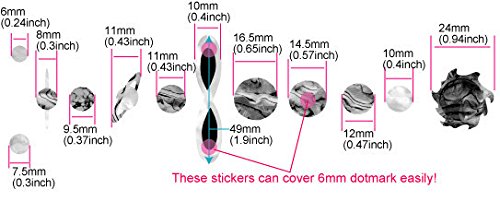 Inlay Sticker Fret Markers for Guitars & Bass - Planets, F-022PL