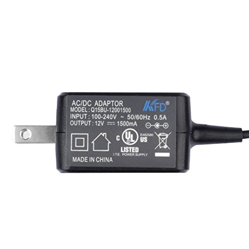 [UL Listed] KFD 12V Ac Dc Adapter Charger Compatible with Casio Privia Digital Piano Keyboard AD-A12150LW ADA12150LW PX, WK, CDP, AP, CTK Series PX130RD BK WE CTK-6000 CTK-7200 PX-130 PX-150 CDP135