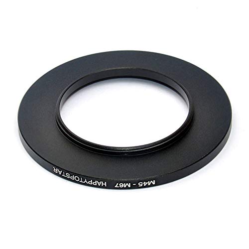Metal M45 Male to M67 Female 45mm 0.7mm Thread Pitch to 67mm 0.75mm Thread Pitch 45mm-67mm Step-Up Coupling Ring Adapter for Lens Filter