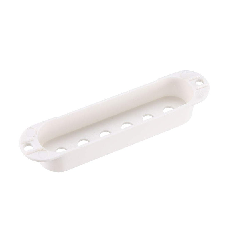 sourcing map Plastic Single Coil Pickup Cover for Stratocaster Squier Guitar Parts, White - 50mm 3Pcs