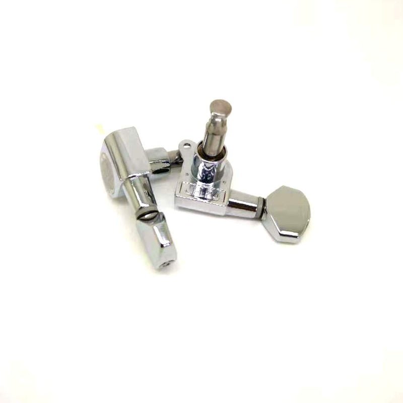 JIN HO 6 in-line 6R Guitar Tuning Peg Tuners Machine Heads For Fender Stratocaster Start tele Style Guitar Chrome J07