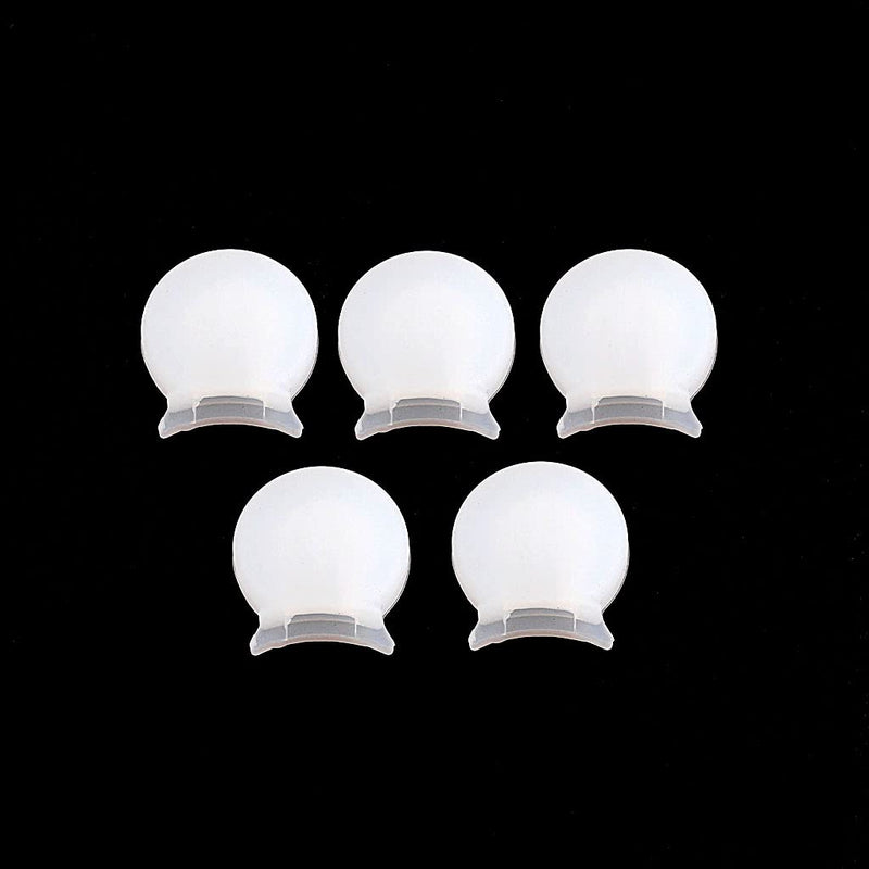 Alnicov Rubber Clarinet Thumb Rest Cushion Protector Fit for Most Clarinet,Pack of 5 White