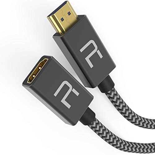 HDMI Extension Cable, Rainbowan HDMI Male to Female HDMI Extender for Fire Stick HDMI Cable Extender Compatible for Roku, Projector, Xbox,PS4, Blu Ray Player, HDTV Laptop PC