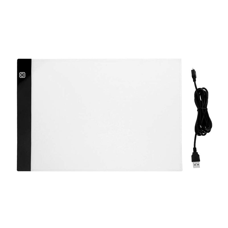 A4 LED Light Box Tracer Art Tracing Light Board Ultra-Thin USB Power LED Craft Tracing Light Pad DIY Acrylic Surface Tablet Board Tracker for Artists Drawing Sketching Painting STYLE 1