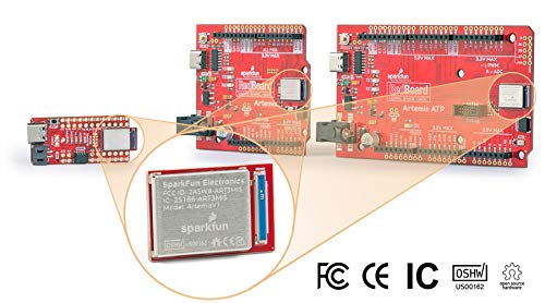 SparkFun Artemis Module-Low Power Machine Learning BLE Cortex-M4F Powered by the Apollo3 chip TensorFlow compatible Easy to use Time to first blink in less than five minutes Prototype to Final product