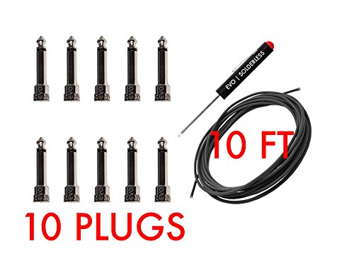 [AUSTRALIA] - Disaster Area Designs EVO Solderless Cable Kit - Black, 10ft, 10 Plugs 