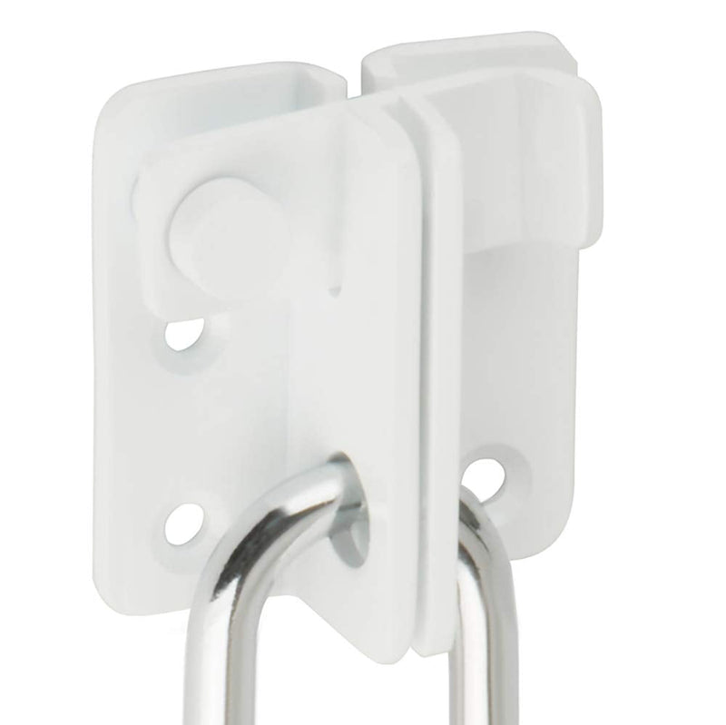 [AUSTRALIA] - Alise 2 Pcs Flip Latch Gate Latches Slide Bolt Latch Safety Door Lock Catch,MS3005W-2P Stainless Steel White Finish Large Size 