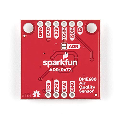 SparkFun Environmental Sensor Breakout - BME680 (Qwiic) - Combine Gas sensor Temperature Humidity & Barometric pressure sensing for complete environmental sensor 1 inch x 1 inch footprint No soldering