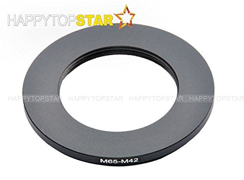 Metal M65 to M42 M65 65 mm to M42 42mm 1mm Thread Pitch 65-42 Male to Female Step-Down Coupling Ring Adapter Adaptor Converter for Lens Filter