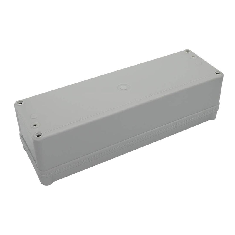 LeMotech Waterproof Dustproof IP67 Junction Box DIY Case Enclosure Gray 9.8 x 3.1 x 3.3 inch (250 x 80 x 85 mm) 9.8" x 3.1" x 3.3" Size L