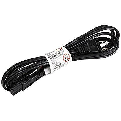 Monoprice 107672 6-Feet 18AWG Figure 8 Shape AC Power Cord Cable without Polarized C-7/1-15P, Black (2 Pack)