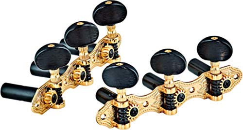 ORTEGA classic tuning machines set OTMDLX-BKBK black hw/black tubes deluxe