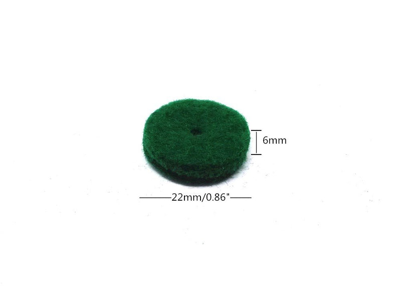 Honbay 90pcs Green Hitch Pin Felt Balance Rail Punchings Piano Regulating Repair Accessory