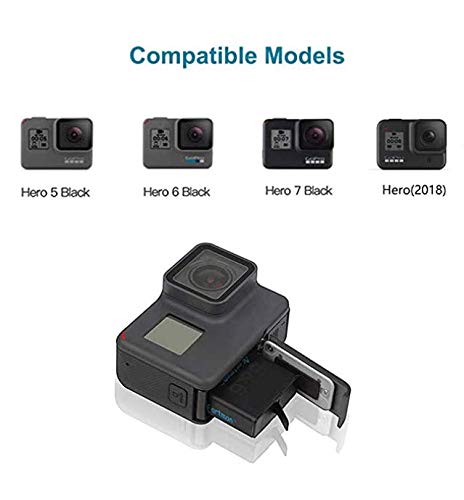 GoPro Battery Charger Station（3-Packs）, Compatible with The Battery for Gopro Hero 8 Black, Hero 7 Black, Hero 6 Black, Hero 5 Black…
