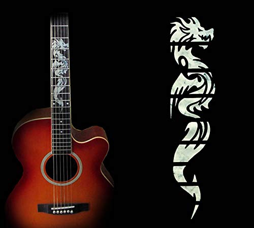 Guitar Fretboard Stickers Markers Inlay Sticker Decals for Guitar& Bass-Chinese Dragon