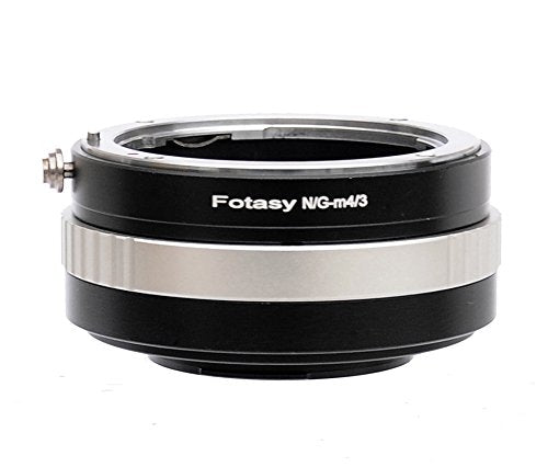 Fotasy Manual Nikon G AFS Lens to M43 Adapter, Nikon F to MFT, fits Olympus E-PL8 E-PL9 E-M1 E-M5 E-M10 I II III E-PM2 E-PM1 Pen-F E-M1X/ Panasonic G7 G9 GF8 GH5 GX7 GX8 GX9 GX85 GX80 GX850 G90 G91 Nikon G Lens to M43 Adapter