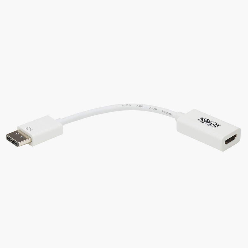 [AUSTRALIA] - Tripp Lite DisplayPort 1.2 to HDMI 2.0 Active Video Adapter Converter M/F UHD 4K x 2K @ 60Hz 6 in. 6" (P136-06N-H2V2) DP 1.2 to HDMI Active (4K) White 