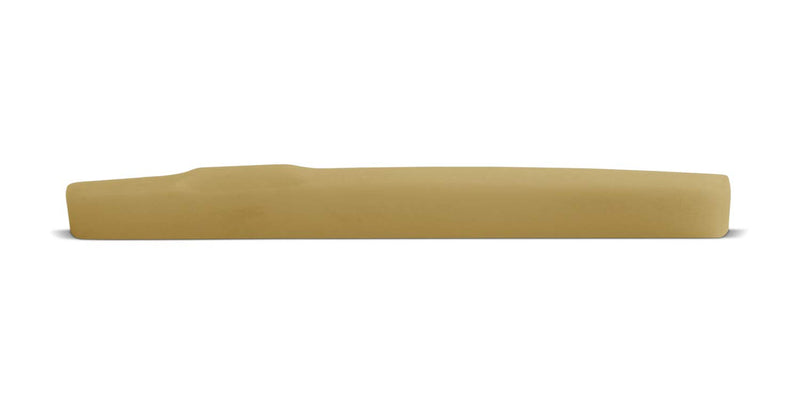 Unbleached Bone Saddle – Fits Many Post-2000 Gibson Guitars – 12 inch Radius