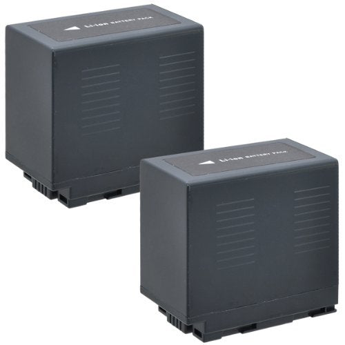 2 CGR-D54 Li-Ion Camcorder Battery for Panasonic AG-3DA1P, AG-DVC7, AG-DVC15, AG-DVX100, AG-DVX1000, HDC-Z10000, NV-C2, NV-C3, NV-C5, NV-C7, NV-DB1, NV-DA1EG, NV-DA1B & eCostConnection Microfiber Cloth