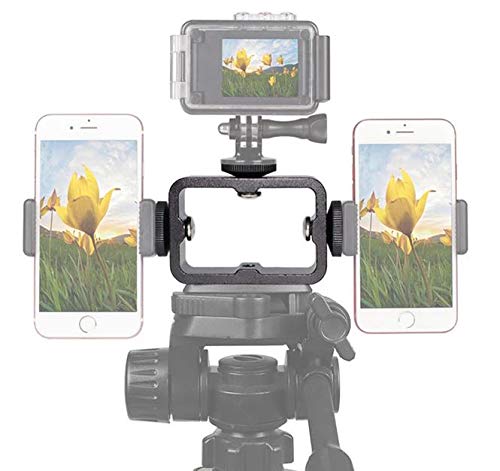 [AUSTRALIA] - Tripod Mount Adapter Kit for 3 Devices. Works with Smartphones, iPhone, Android, GoPros, DSLR Cameras, Mic, LED, Ring Lights. Perfect for Vlogging, YouTube, Live Streaming, Tik Tok 