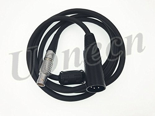 Uonecn Red Epic Scarlet Power Cable 6 pin Female to XLR 4 pin Male