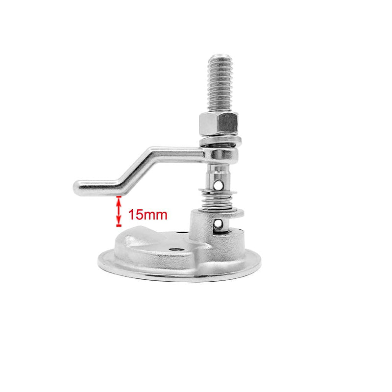 Boat Cam Latch 316 Stainless Steel Marine Boat Hatch Latchs Cam Hatch Pulls with Back Plate Pack of 2