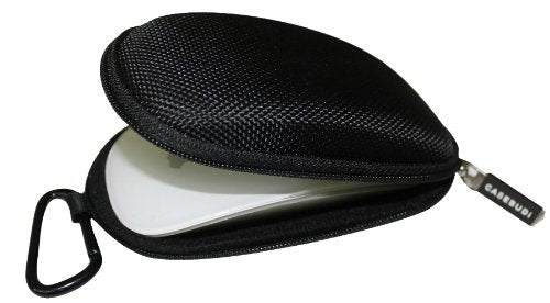 CASEBUDi Tough Travel Carrying Case for Apple Magic Mouse 1 and 2 | Hard Shell Ballistic Nylon (Black) Black