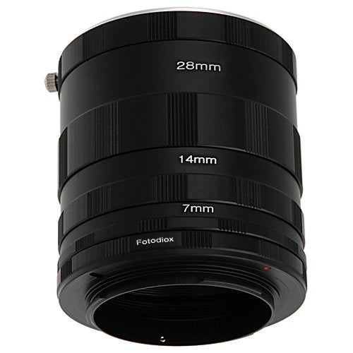 Fotodiox Macro Extension Tube Set Compatible with Nikon F Mount Cameras for Extreme Close-up Photography Macro Tube Set